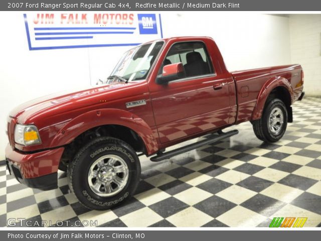 2007 Ford Ranger Sport Regular Cab 4x4 in Redfire Metallic