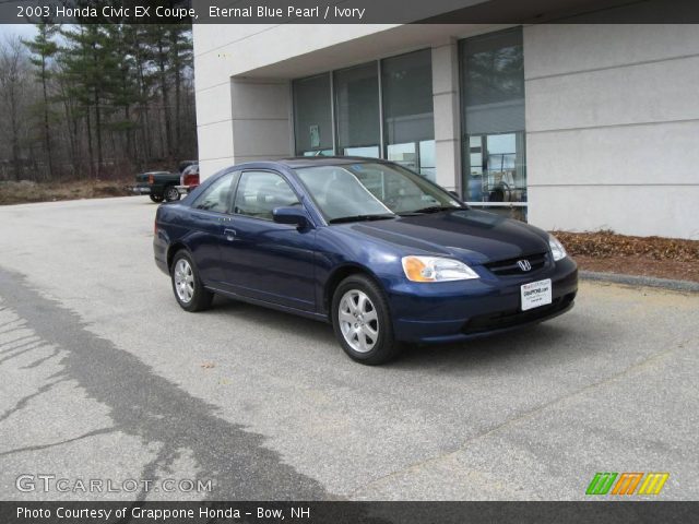 2003 Honda Civic EX Coupe in Eternal Blue Pearl
