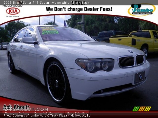 2005 BMW 7 Series 745i Sedan in Alpine White