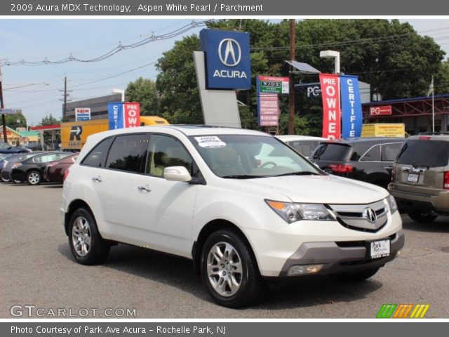 2009 Acura MDX Technology in Aspen White Pearl