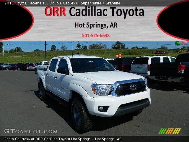 2013 Toyota Tacoma TSS Double Cab 4x4 in Super White