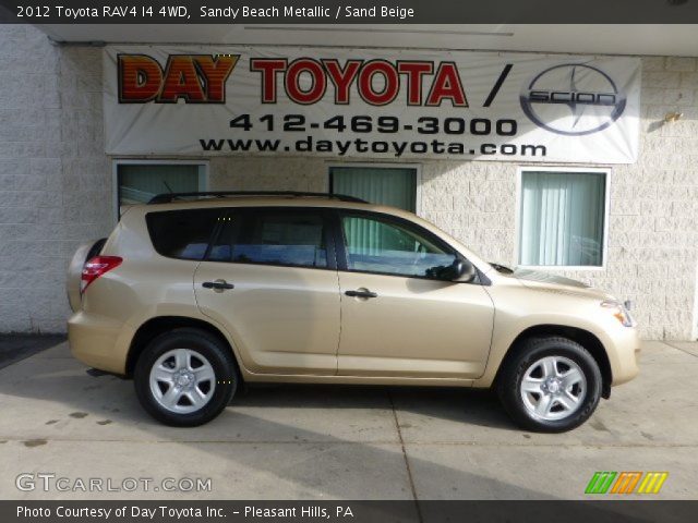 2012 Toyota RAV4 I4 4WD in Sandy Beach Metallic