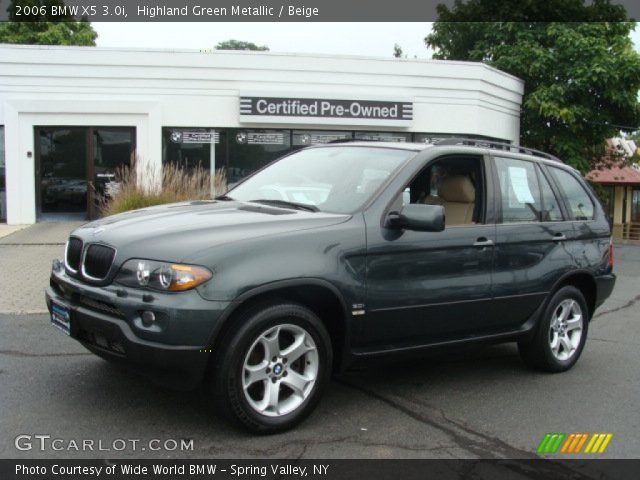 2006 BMW X5 3.0i in Highland Green Metallic