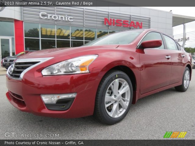 2013 Nissan Altima 2.5 SV in Cayenne Red