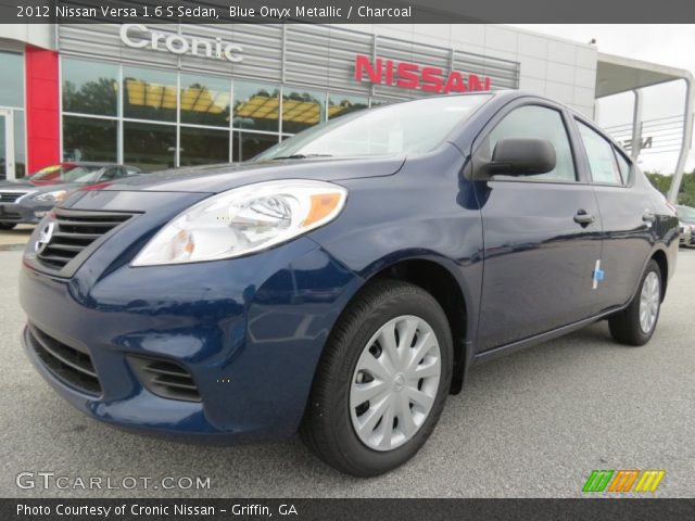 2012 Nissan Versa 1.6 S Sedan in Blue Onyx Metallic