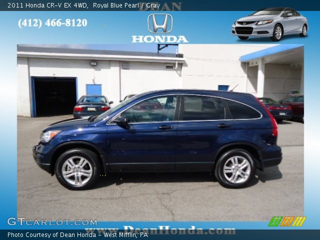 2011 Honda CR-V EX 4WD in Royal Blue Pearl