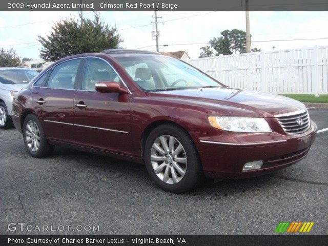 2009 Hyundai Azera Limited in Crimson Red Pearl