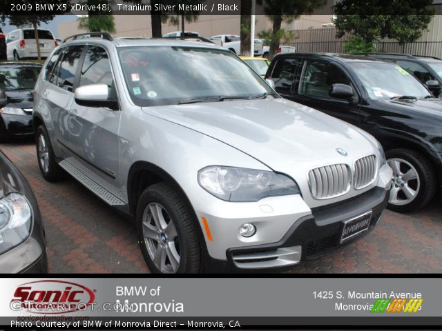 2009 BMW X5 xDrive48i in Titanium Silver Metallic