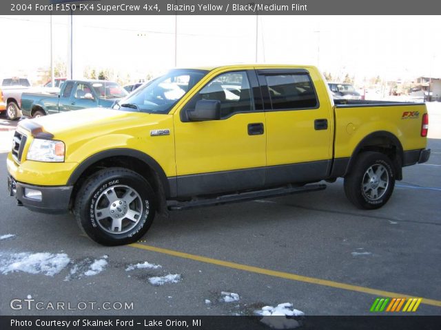 2004 Ford F150 FX4 SuperCrew 4x4 in Blazing Yellow