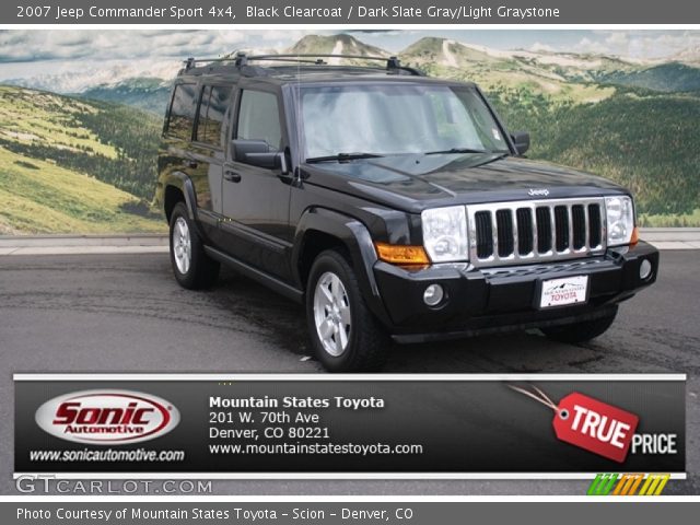 2007 Jeep Commander Sport 4x4 in Black Clearcoat