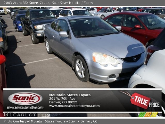 2003 Acura RSX Sports Coupe in Satin Silver Metallic