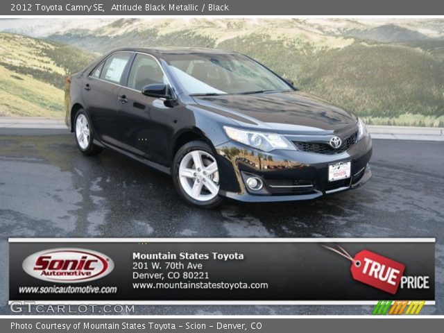 2012 Toyota Camry SE in Attitude Black Metallic