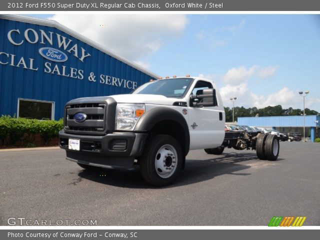 2012 Ford F550 Super Duty XL Regular Cab Chassis in Oxford White