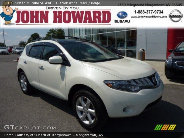 2010 Nissan Murano SL AWD in Glacier White Pearl