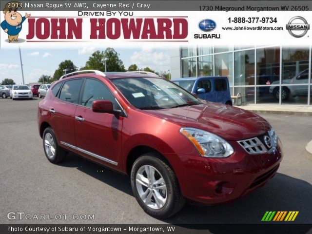 2013 Nissan Rogue SV AWD in Cayenne Red