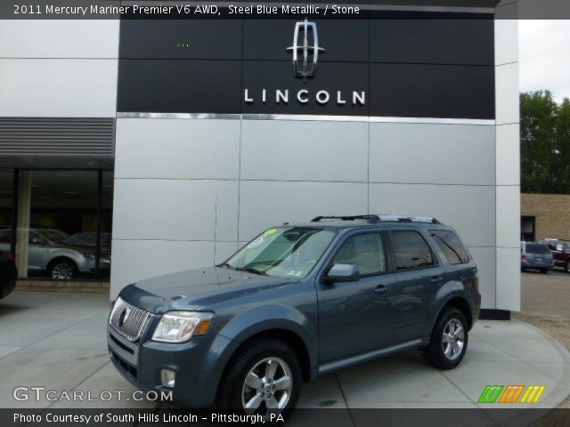 2011 Mercury Mariner Premier V6 AWD in Steel Blue Metallic