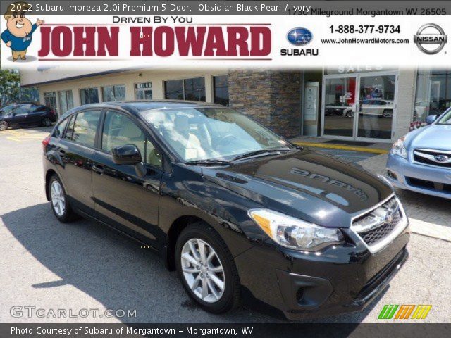 2012 Subaru Impreza 2.0i Premium 5 Door in Obsidian Black Pearl