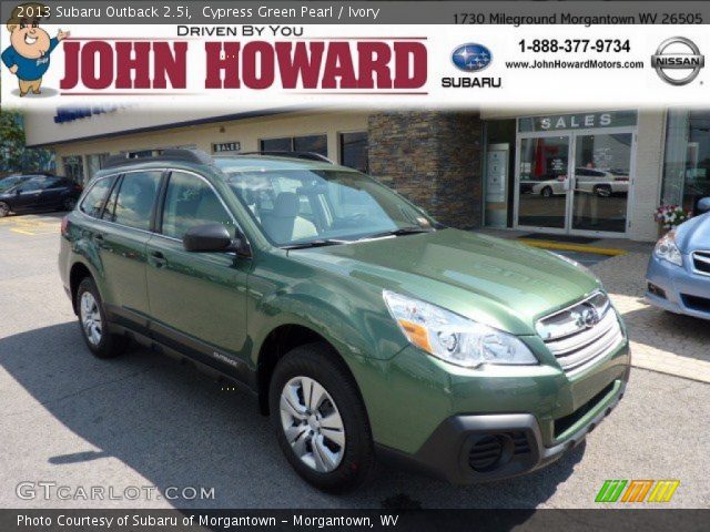 2013 Subaru Outback 2.5i in Cypress Green Pearl