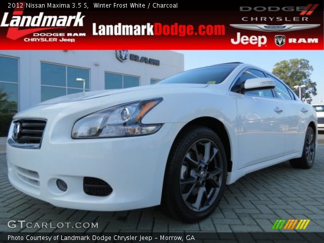 2012 Nissan Maxima 3.5 S in Winter Frost White