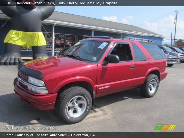 2002 Chevrolet Blazer LS 4x4 in Dark Cherry Red Metallic