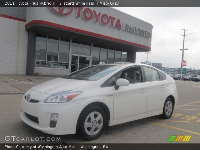 2011 Toyota Prius Hybrid III in Blizzard White Pearl