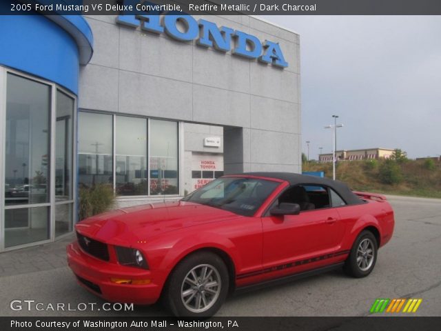 2005 Ford Mustang V6 Deluxe Convertible in Redfire Metallic
