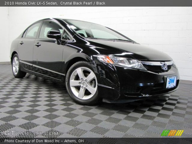 2010 Honda Civic LX-S Sedan in Crystal Black Pearl