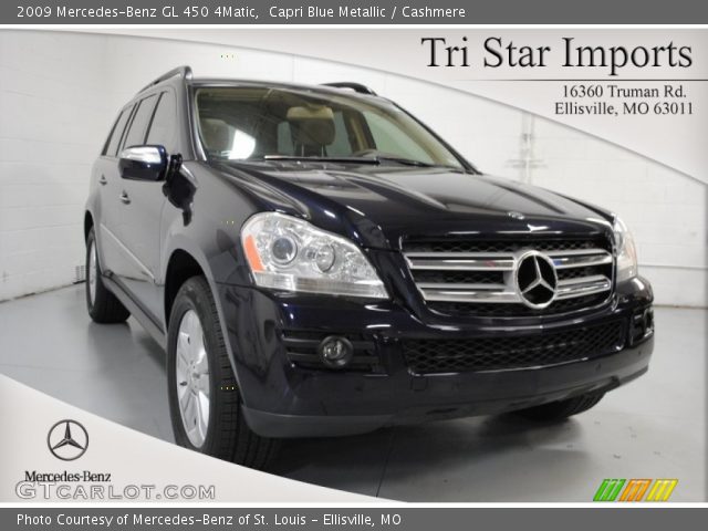 2009 Mercedes-Benz GL 450 4Matic in Capri Blue Metallic