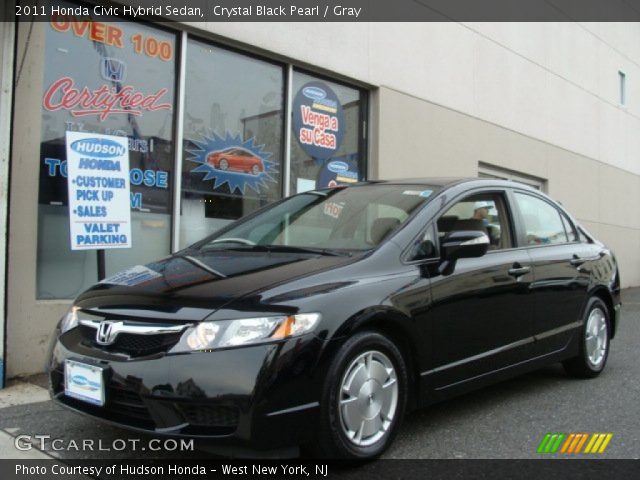 2011 Honda Civic Hybrid Sedan in Crystal Black Pearl