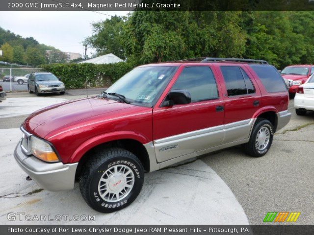 2000 GMC Jimmy SLE 4x4 in Magnetic Red Metallic