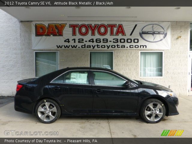 2012 Toyota Camry SE V6 in Attitude Black Metallic