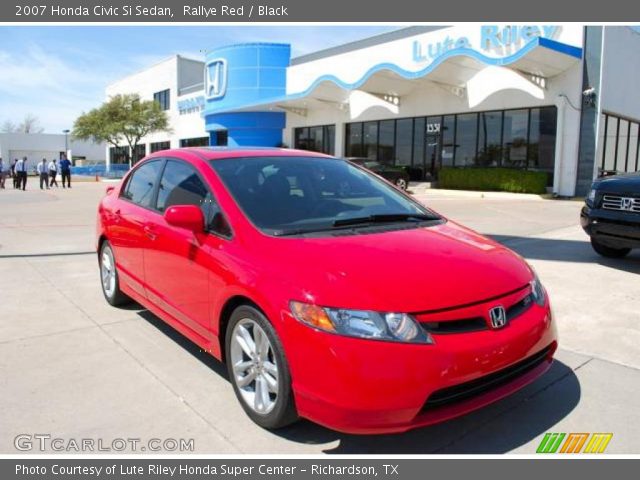 2007 Honda Civic Si Sedan in Rallye Red