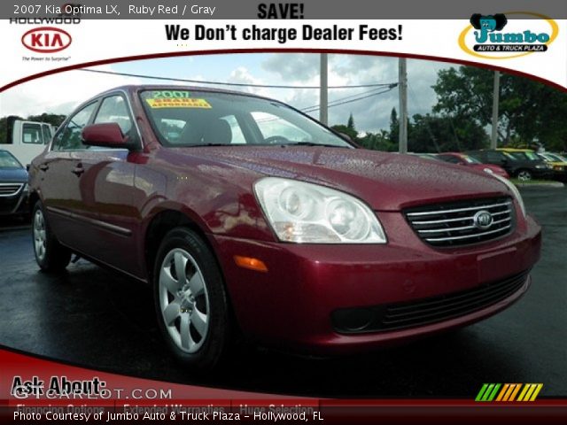 2007 Kia Optima LX in Ruby Red