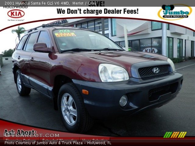 2001 Hyundai Santa Fe GLS V6 4WD in Merlot