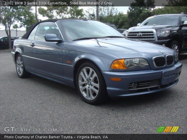 2002 BMW 3 Series 330i Convertible in Steel Blue Metallic