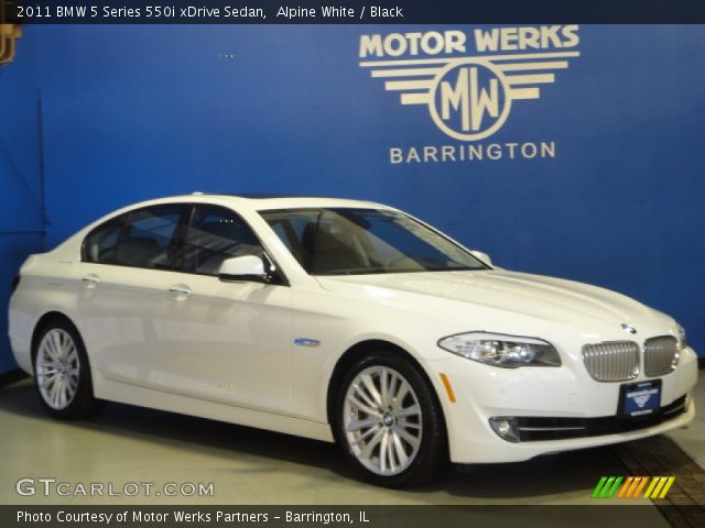 2011 BMW 5 Series 550i xDrive Sedan in Alpine White