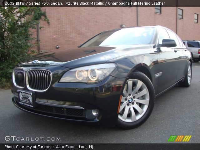 2009 BMW 7 Series 750i Sedan in Azurite Black Metallic