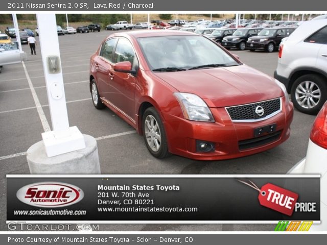 2011 Nissan Sentra 2.0 SR in Lava Red
