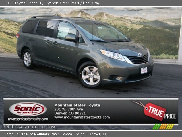 2013 Toyota Sienna LE in Cypress Green Pearl
