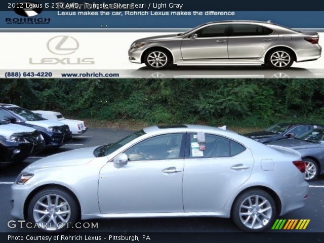 2012 Lexus IS 250 AWD in Tungsten Silver Pearl