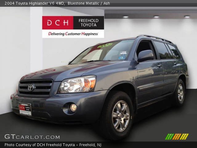 2004 Toyota Highlander V6 4WD in Bluestone Metallic
