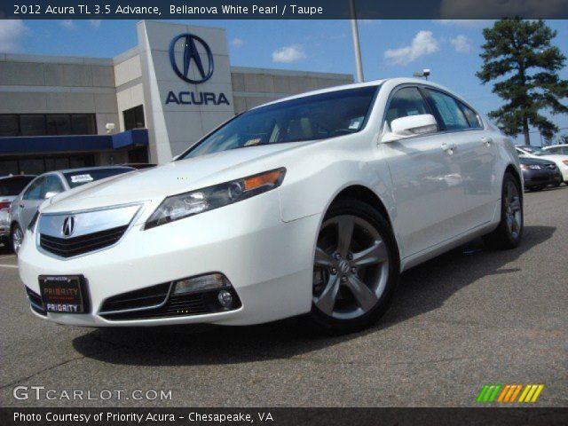 2012 Acura TL 3.5 Advance in Bellanova White Pearl