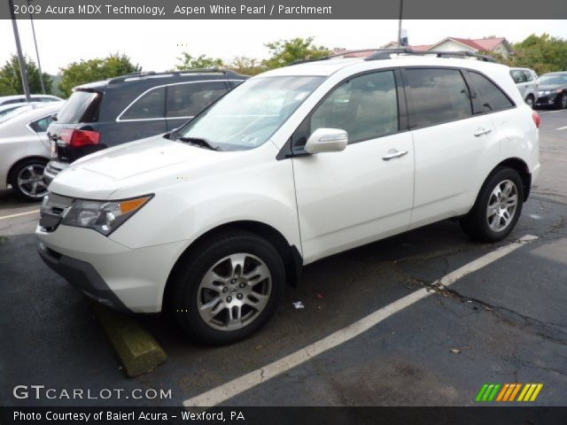 2009 Acura MDX Technology in Aspen White Pearl