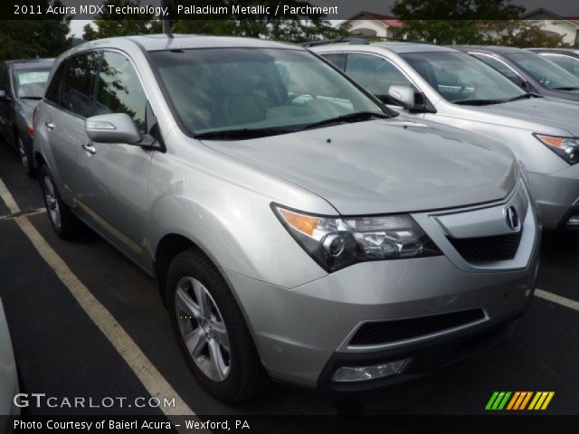 2011 Acura MDX Technology in Palladium Metallic