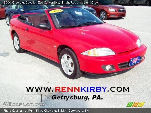 2000 Chevrolet Cavalier Z24 Convertible in Bright Red