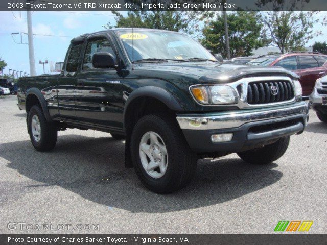 2003 Toyota Tacoma V6 TRD Xtracab 4x4 in Imperial Jade Green Mica