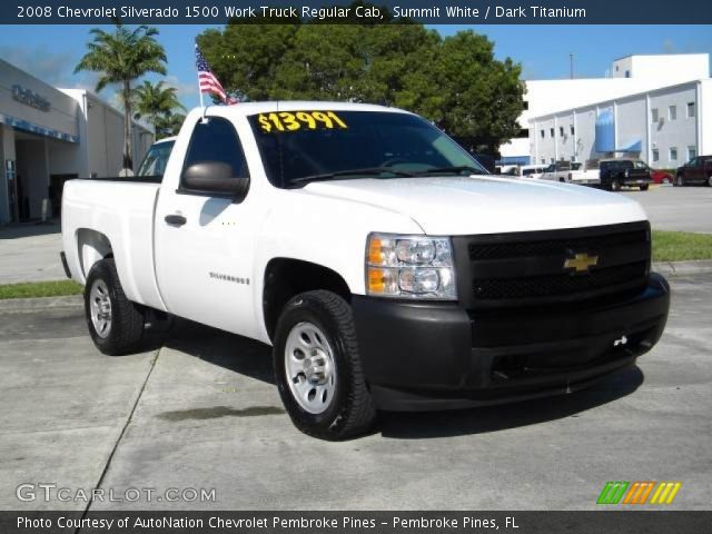 2008 Chevrolet Silverado 1500 Work Truck Regular Cab in Summit White