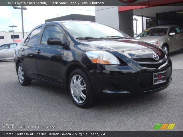 2007 Toyota Yaris Sedan in Black Sand Pearl