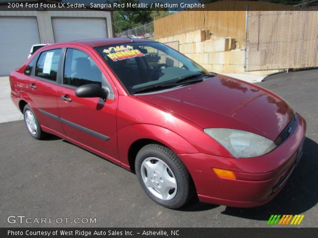 2004 Ford Focus LX Sedan in Sangria Red Metallic