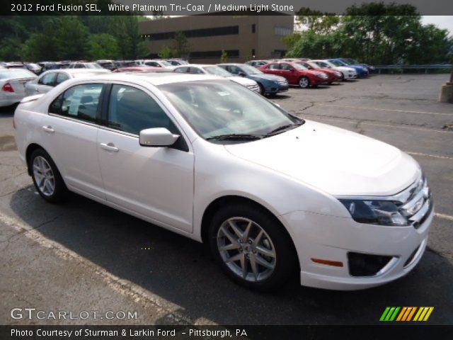 2012 Ford Fusion SEL in White Platinum Tri-Coat